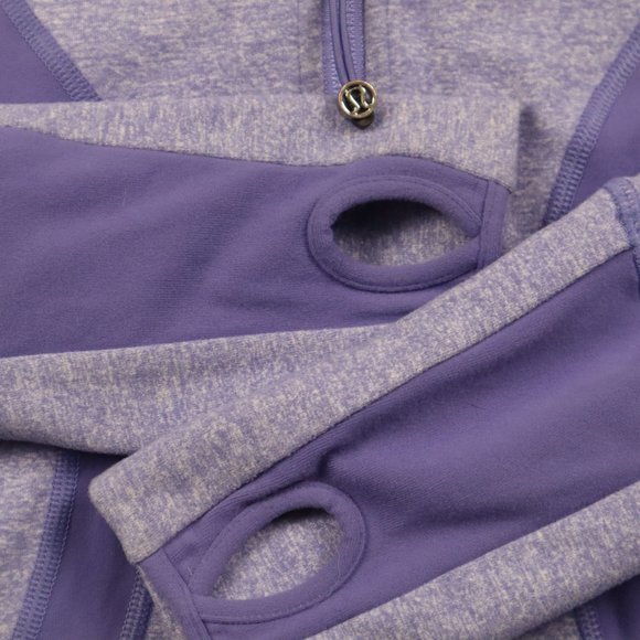LULULEMON Women Purple Hoodie Full Zip Jacket Sz 4 - Picture 6 of 14